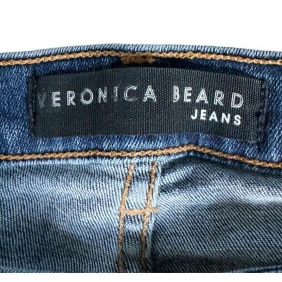 VERONICA BEARD Women's Sz 27 Kate 10" Crop Classic Wash Jeans - Picture 4 of 11